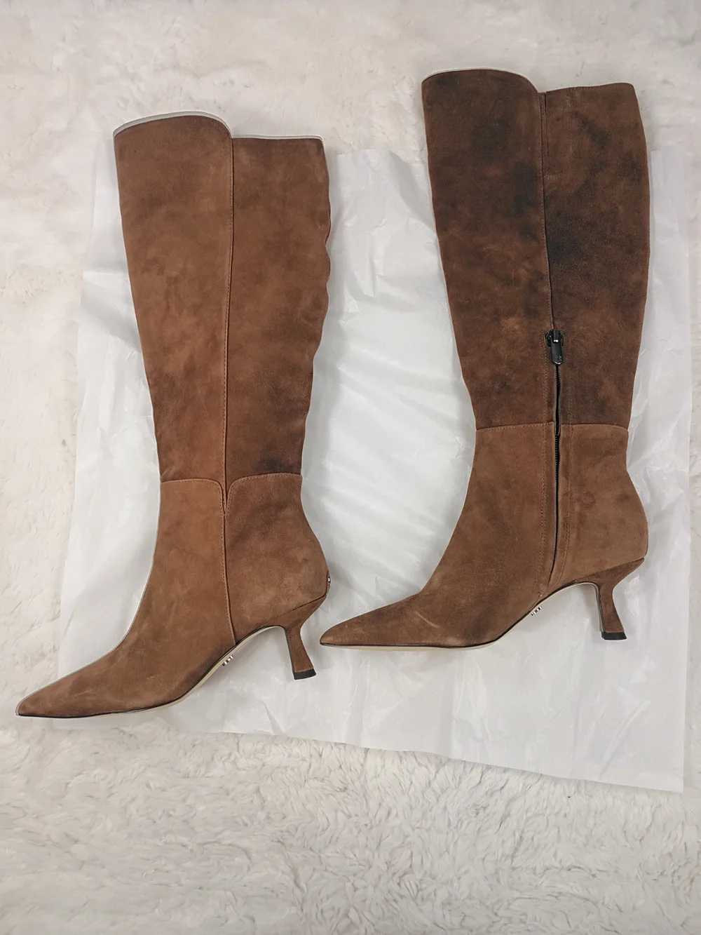 Sam Edelman Taylin Brown Suede Over-the-Knee Pointed Toe Boots Size 6 NWOB